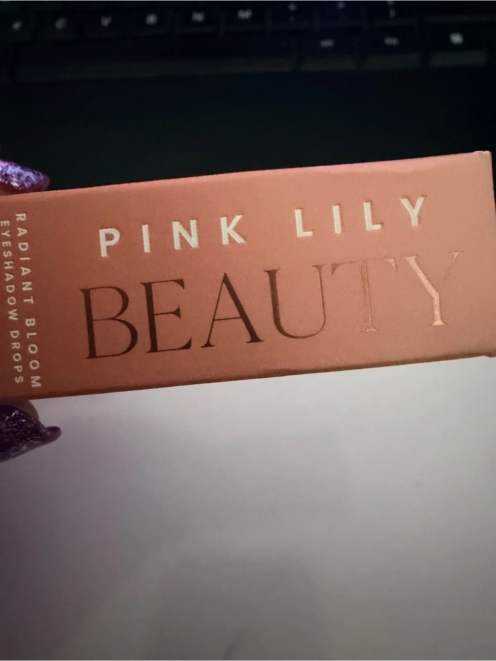 Pink Lily Beauty Radiant Bloom Eyeshadow Drops Gilded Glow